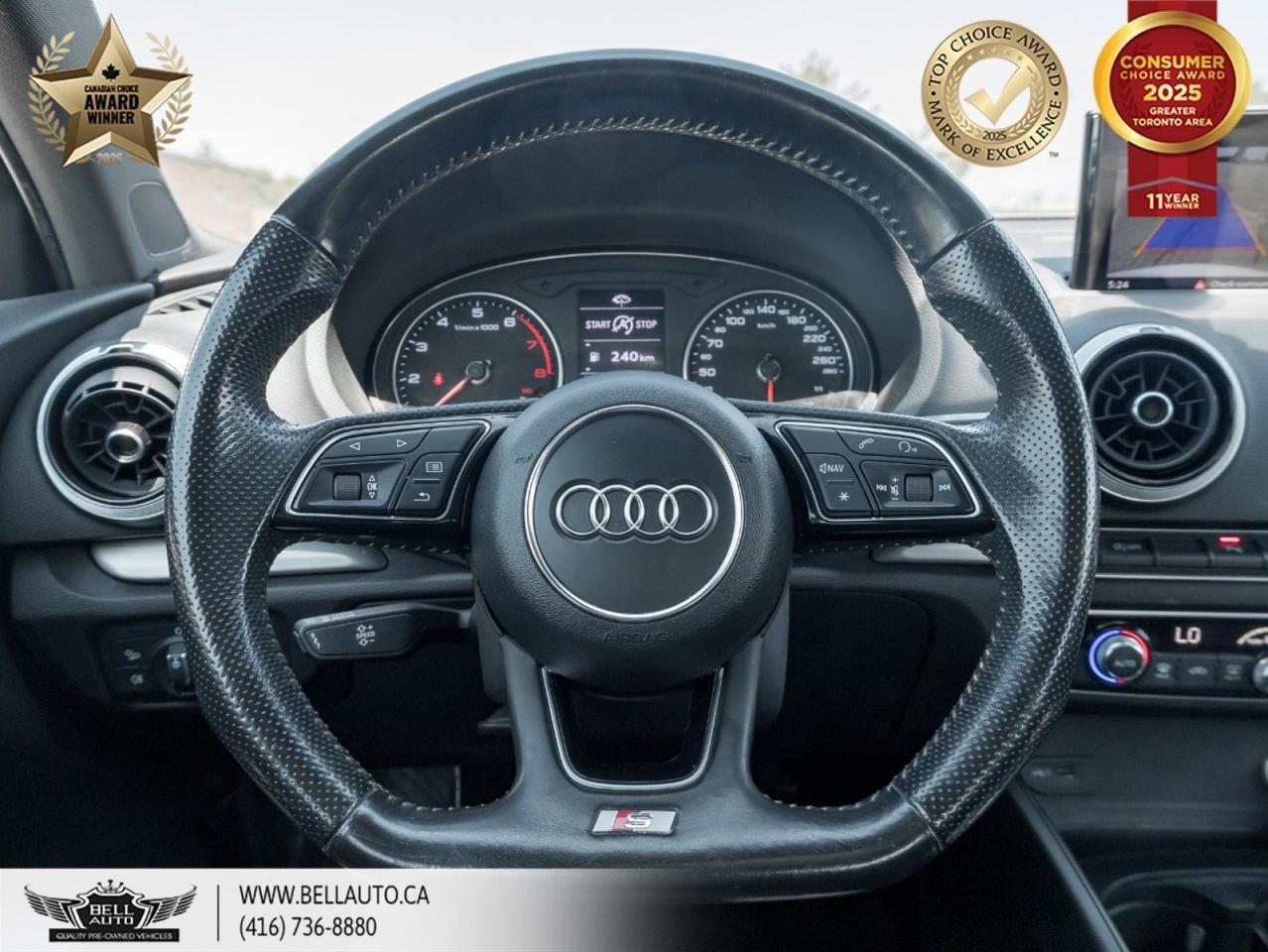 2017 Audi A3 2.0T Progressiv | S-LINE | PANOROOF | POWER&HEATEDSEAT | BACKUPCAM | XENONHEADLIGHTS | BLUETOOTH Toronto ON