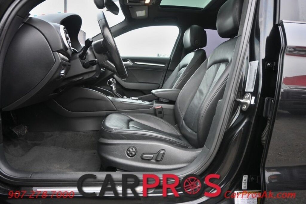 2017 Audi A3 Premium - 2.0L 4-Cyl Turbo - Convenience Pkg - Power & Heated Leather Seats - Panoramic Sunroof - Dual Climate Control - Navigation - Back Up Camera - Keyless Entry & Push to Start - Low Miles - 35 MPG Anchorage AK