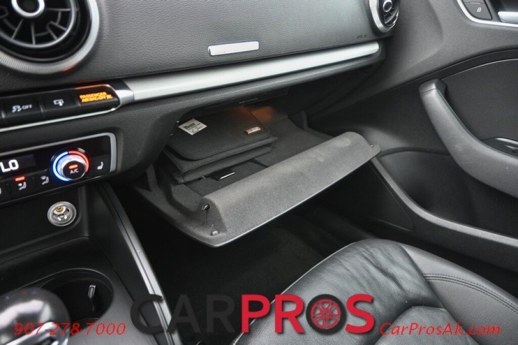 2017 Audi A3 Sedan Premium - Convenience Pkg - Heated Leather Seats - Panoramic Sunroof - Dual Climate Control - Navigation - Back Up Camera - Keyless Entry & Push to Start - Low Miles Anchorage AK
