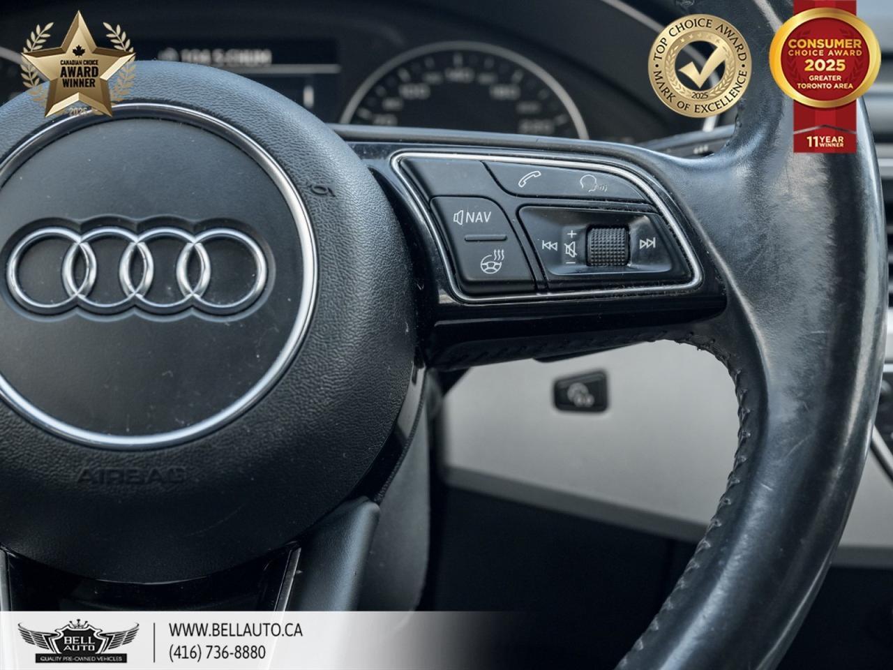 2017 Audi A4 Komfort | SUNROOF | KEYLESS STRT | BLK RIMS | RED BRK CLPRS | LTHR SEATS Toronto ON