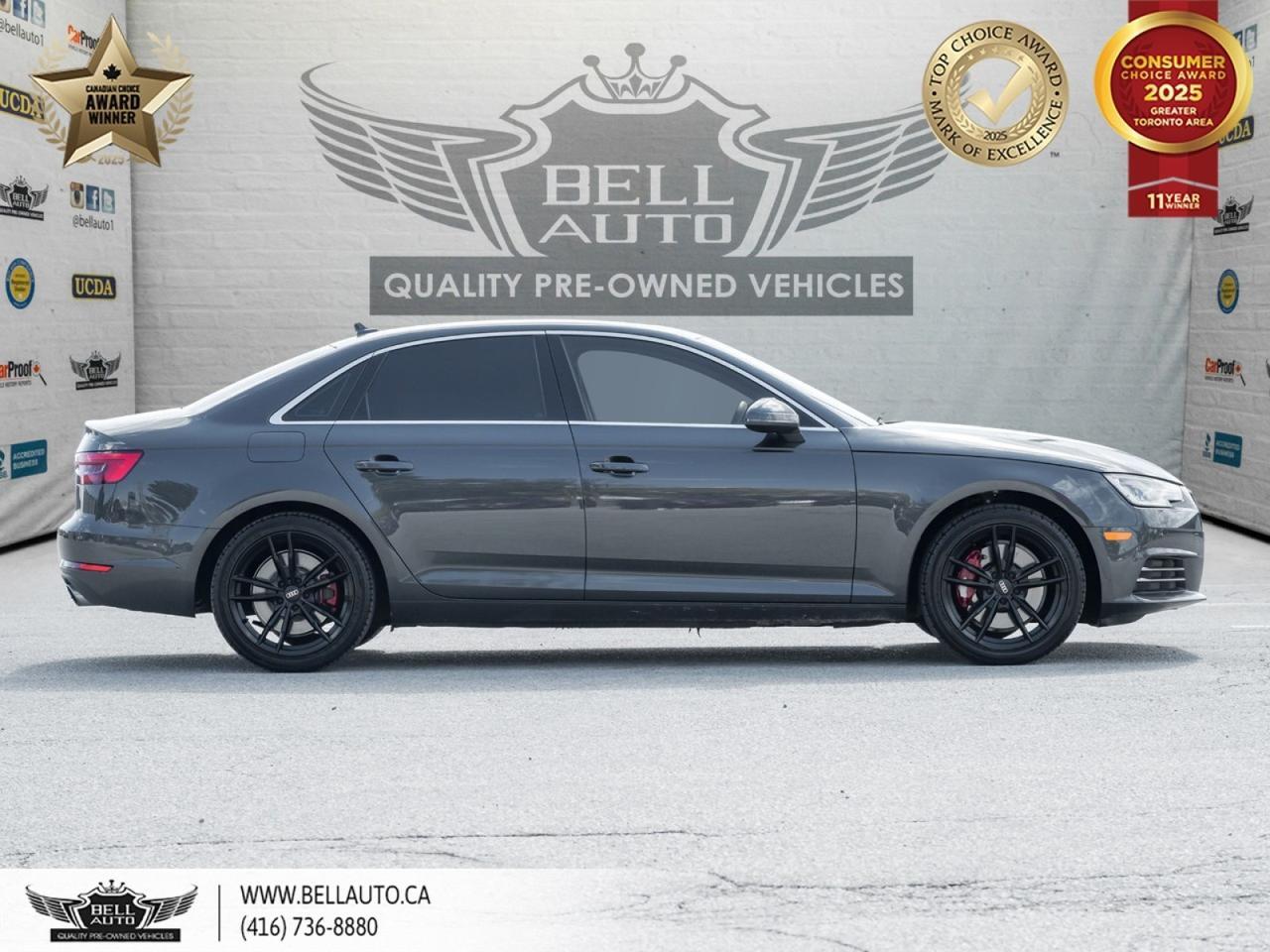 2017 Audi A4 Komfort | SUNROOF | KEYLESS STRT | BLK RIMS | RED BRK CLPRS | LTHR SEATS Toronto ON