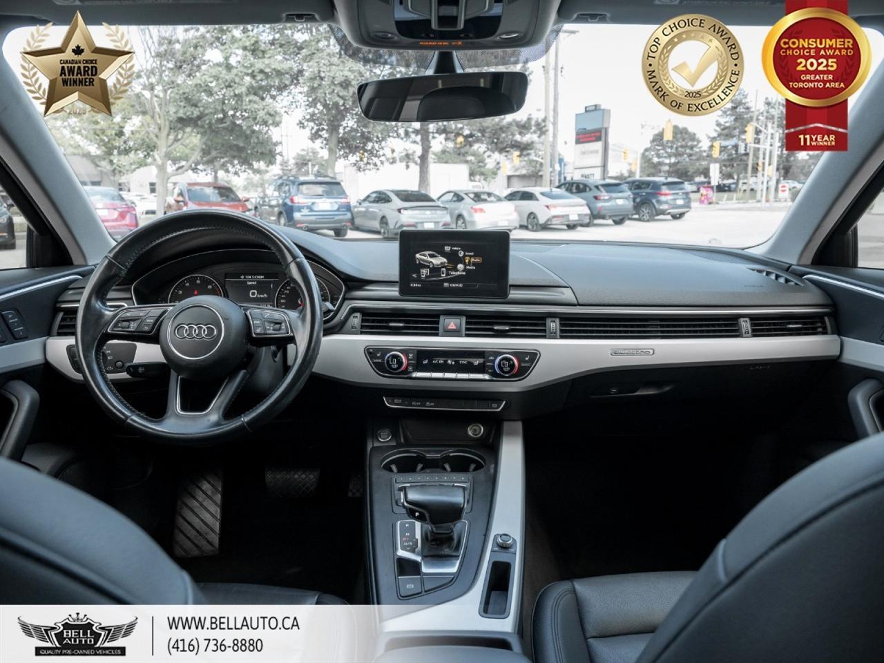 2017 Audi A4 Komfort | SUNROOF | KEYLESS STRT | BLK RIMS | RED BRK CLPRS | LTHR SEATS Toronto ON