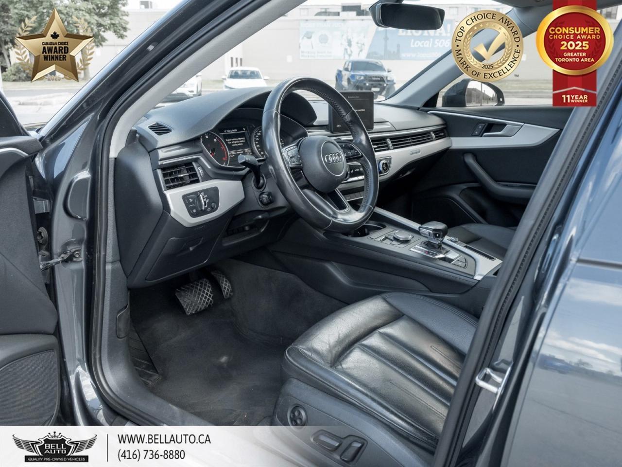 2017 Audi A4 Komfort | SUNROOF | KEYLESS STRT | BLK RIMS | RED BRK CLPRS | LTHR SEATS Toronto ON