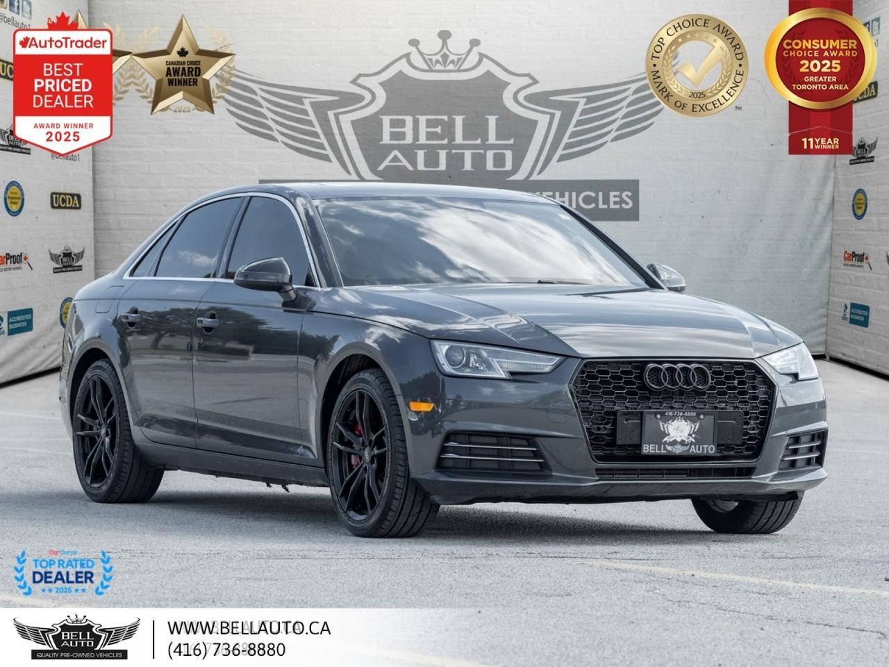 2017 Audi A4 Komfort | SUNROOF | KEYLESS STRT | BLK RIMS | RED BRK CLPRS | LTHR SEATS Toronto ON