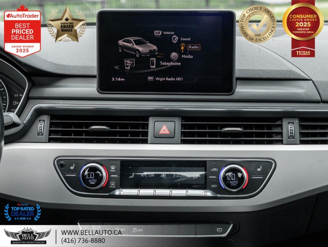 2017 Audi A4 Komfort PRMAUDIO B.CAM NAVI PARKSENSORS Toronto ON