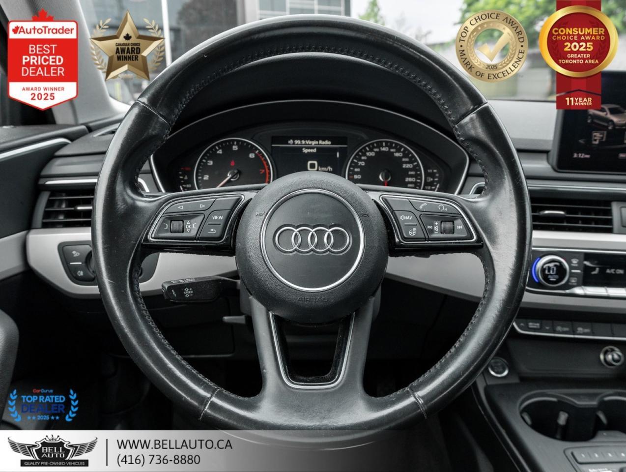 2017 Audi A4 Komfort PRMAUDIO B.CAM NAVI PARKSENSORS Toronto ON