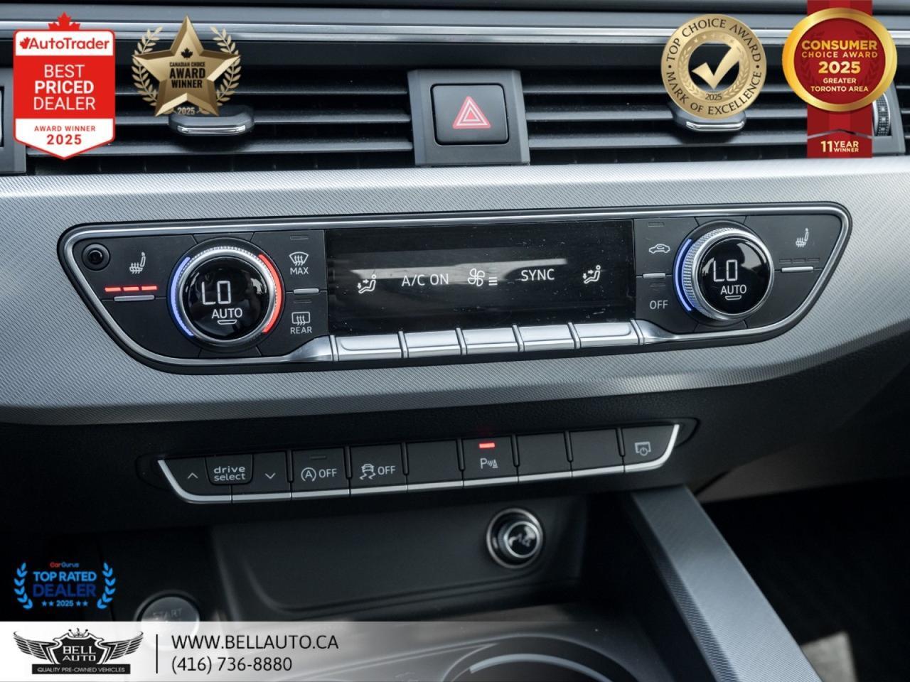 2017 Audi A4 Technik | SUNROOF | CARPLAY | PARKDISTCONTROL | PWR & MMRY SEATS | LOWKMS Toronto ON
