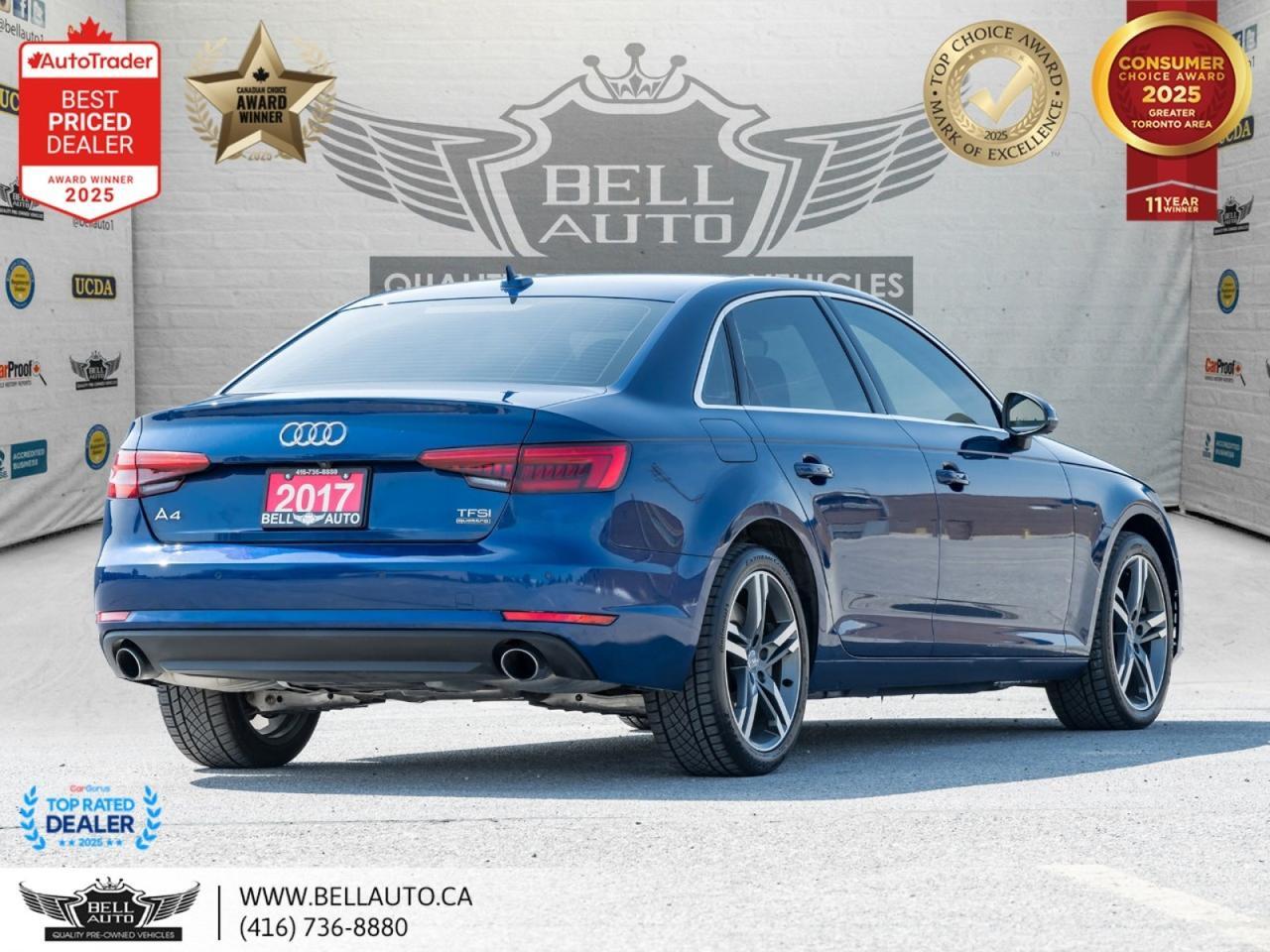 2017 Audi A4 Technik | SUNROOF | CARPLAY | PARKDISTCONTROL | PWR & MMRY SEATS | LOWKMS Toronto ON