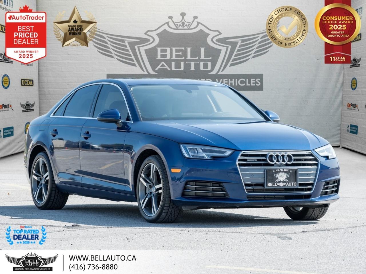 2017 Audi A4 Technik | SUNROOF | CARPLAY | PARKDISTCONTROL | PWR & MMRY SEATS | LOWKMS