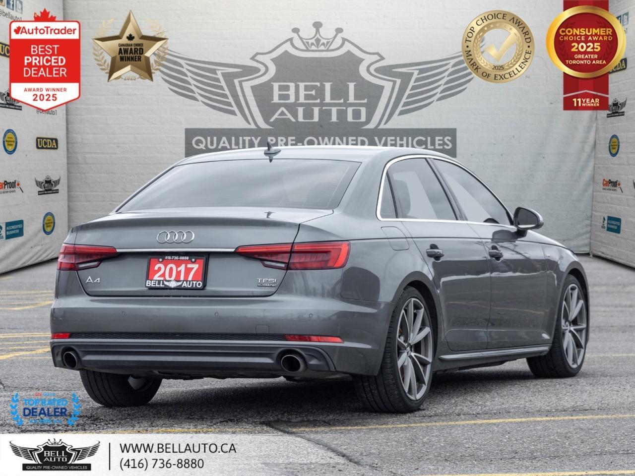 2017 Audi A4 Technik QUATTRO S-LINE NAVI 360CAM SUNROOF Toronto ON