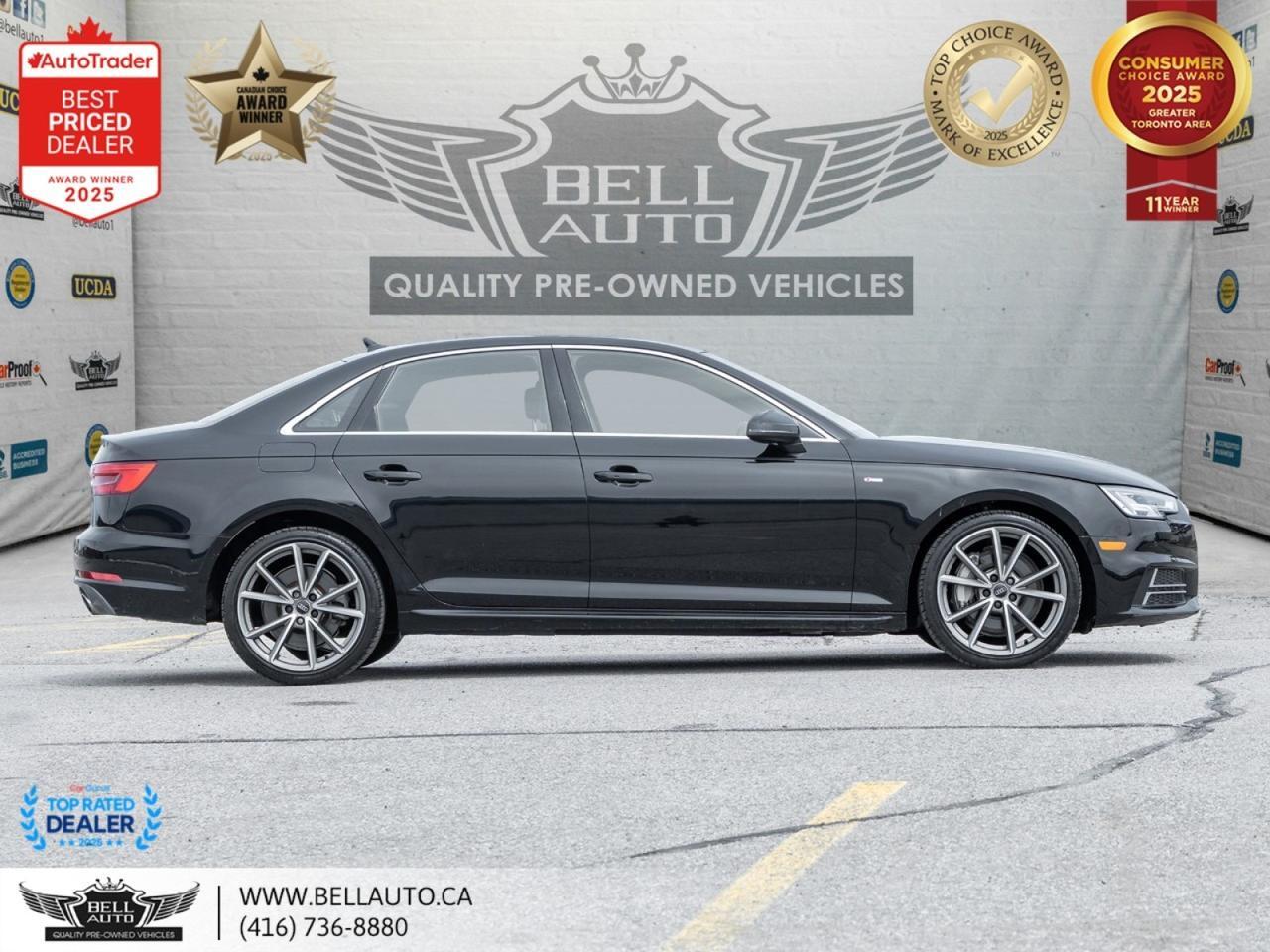 2017 Audi A4 Technik S-LINE B&O NAVI B.CAM SUNROOF MMRYSEATS Toronto ON