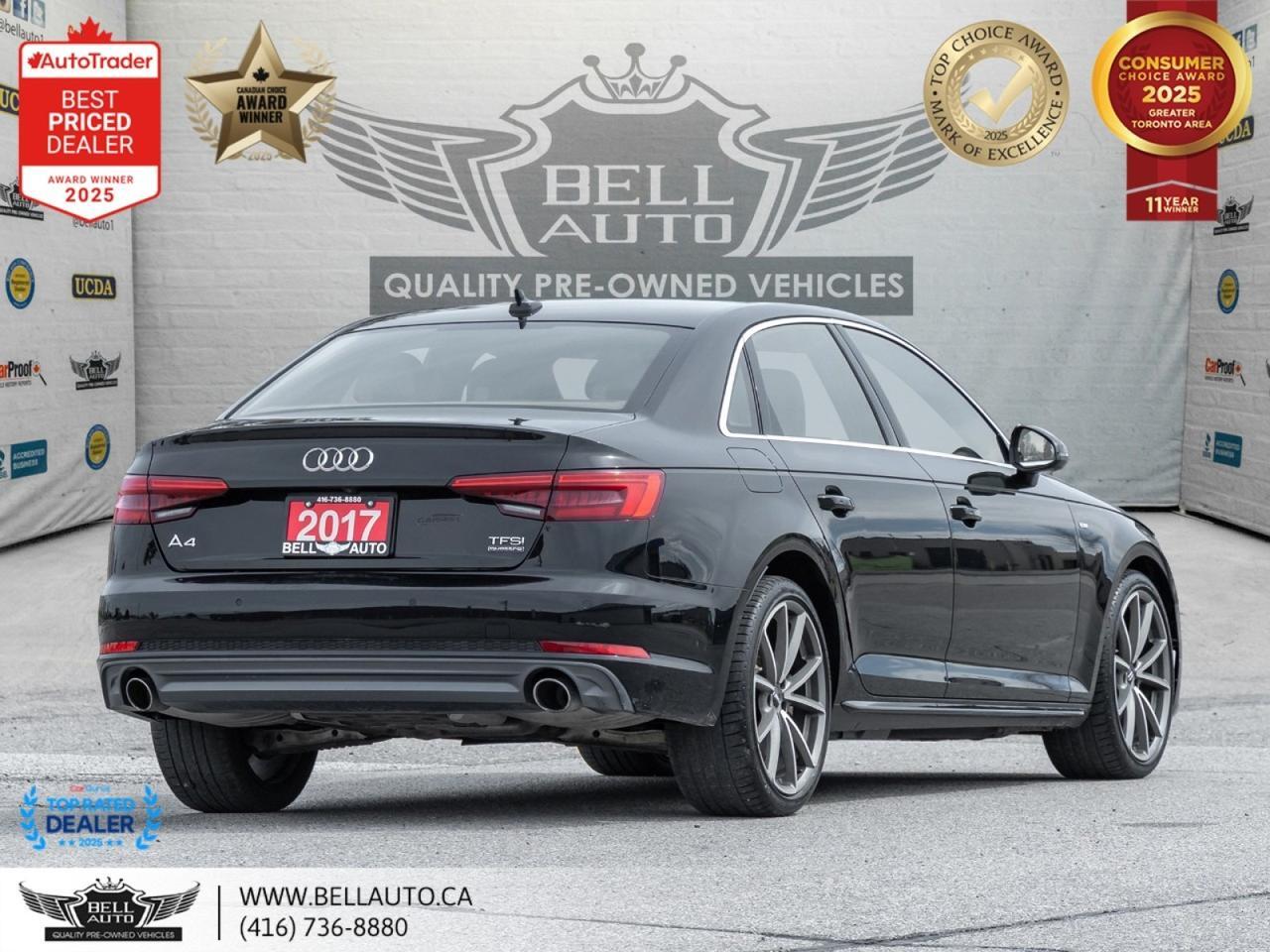 2017 Audi A4 Technik S-LINE B&O NAVI B.CAM SUNROOF MMRYSEATS Toronto ON