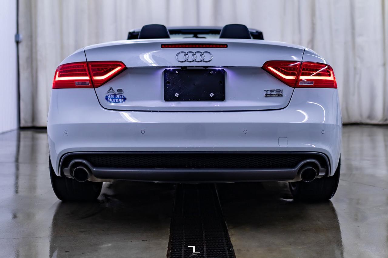 2017 Audi A5 Quattro Technik S-Line Cabriolet Leather Nav BCam Red Deer AB