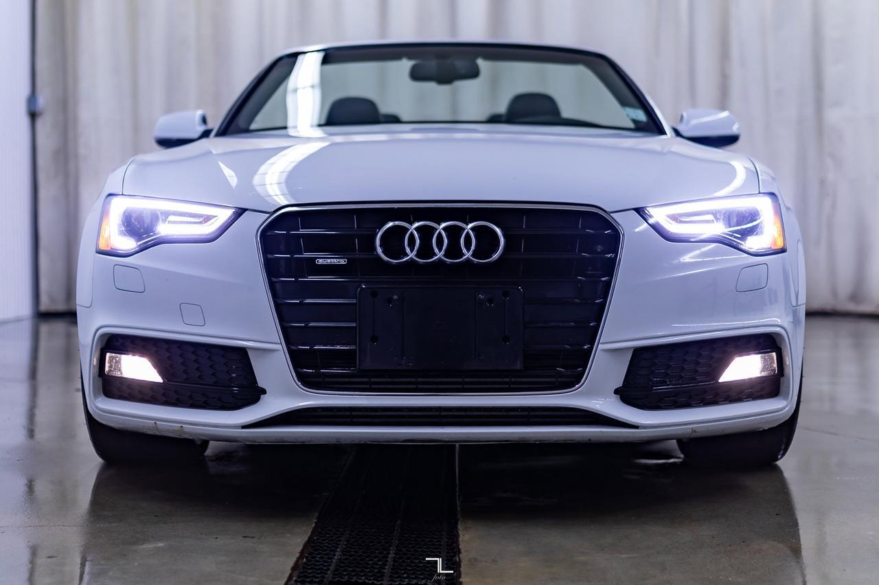 2017 Audi A5 Quattro Technik S-Line Cabriolet Leather Nav BCam Red Deer AB