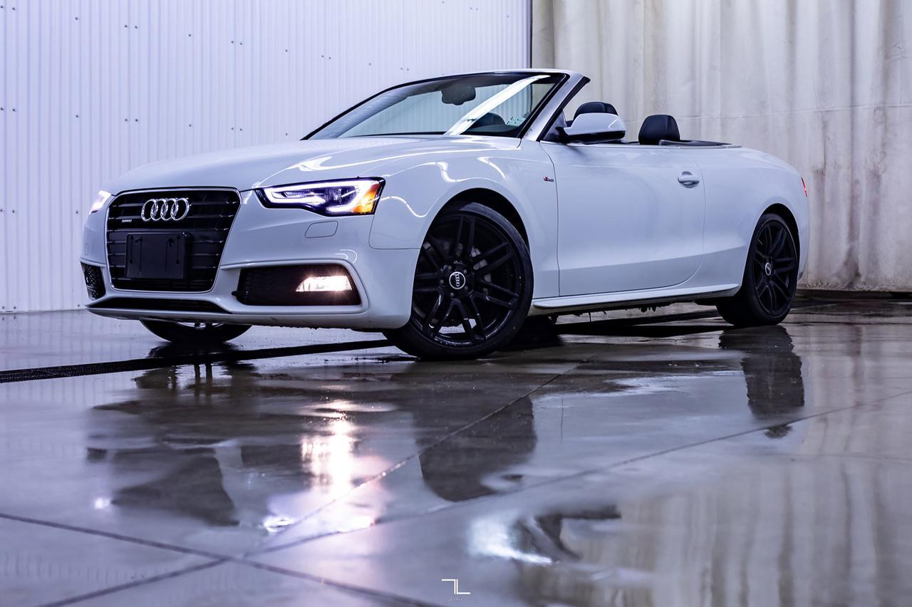 2017 Audi A5 Quattro Technik S-Line Cabriolet Leather Nav BCam Red Deer AB