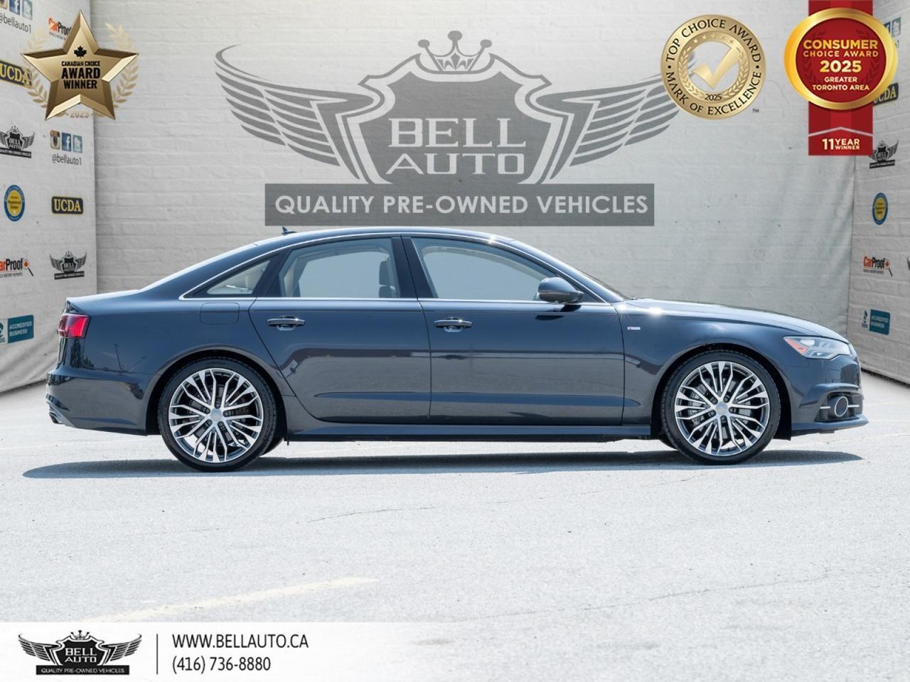 2017 Audi A6 3.0T Technik | QUATTRO | 20"AUDIWHEELS | 360CAM | BOSE | VENTSEATS | CARPLAY | SUNROOF | WOODTRIM Toronto ON