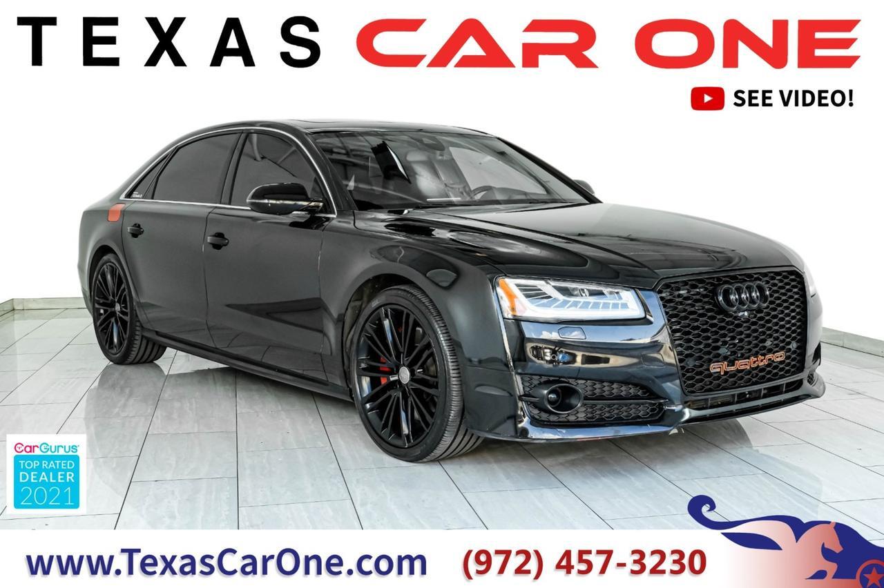 2017 Audi A8 L 3.0T QUATTRO DRIVER ASSIST PKG EXECUTIVE PKG HEADUP DISPLAY BLIND SPOT ASSIST NAVIGATION Carrollton TX