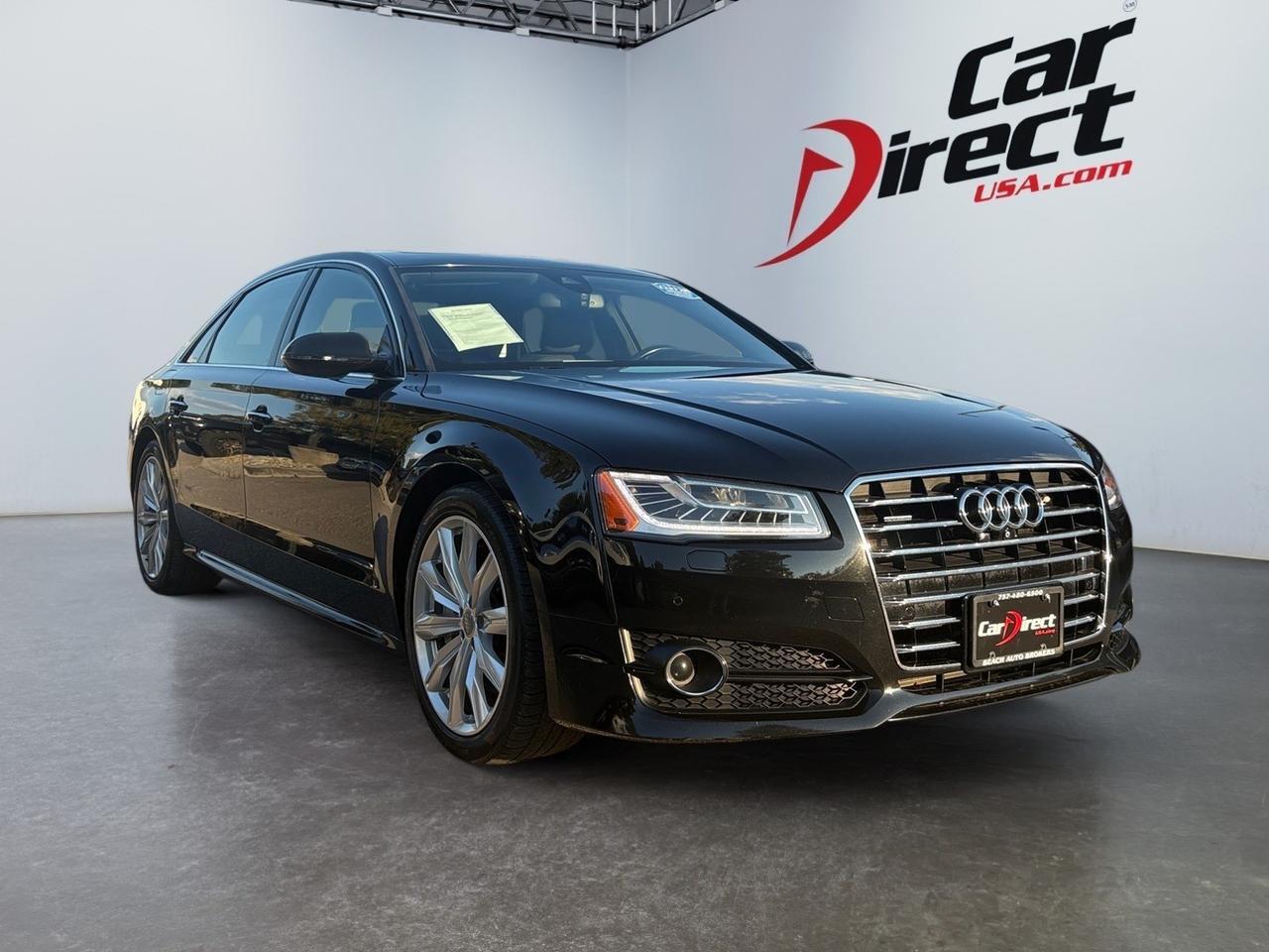 2017 Audi A8 L 333HP ENGINE, BACKUP CAMERA, HEATED & VENTILATED SEATS, BOSE SOUND SYSTEM, PANORAMIC MOONROOF, NAVIGATION, LOW MILEAGE, DRIVE IN LUXURY! Virginia Beach VA
