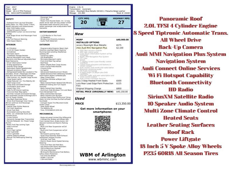 2017 Audi Q5 2.0T quattro Premium Plus