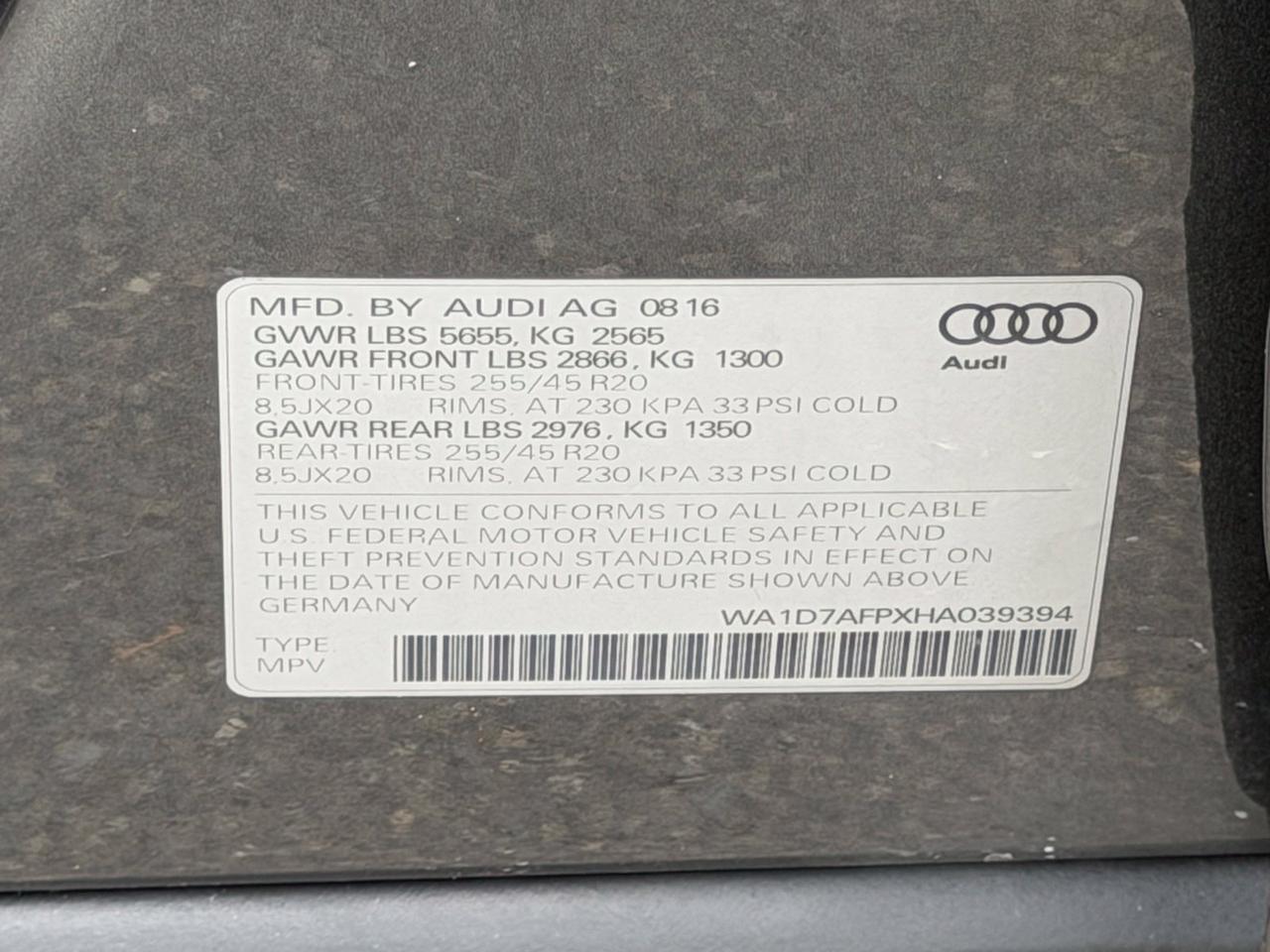 2017 Audi Q5 3.0T Premium Plus Springfield VA