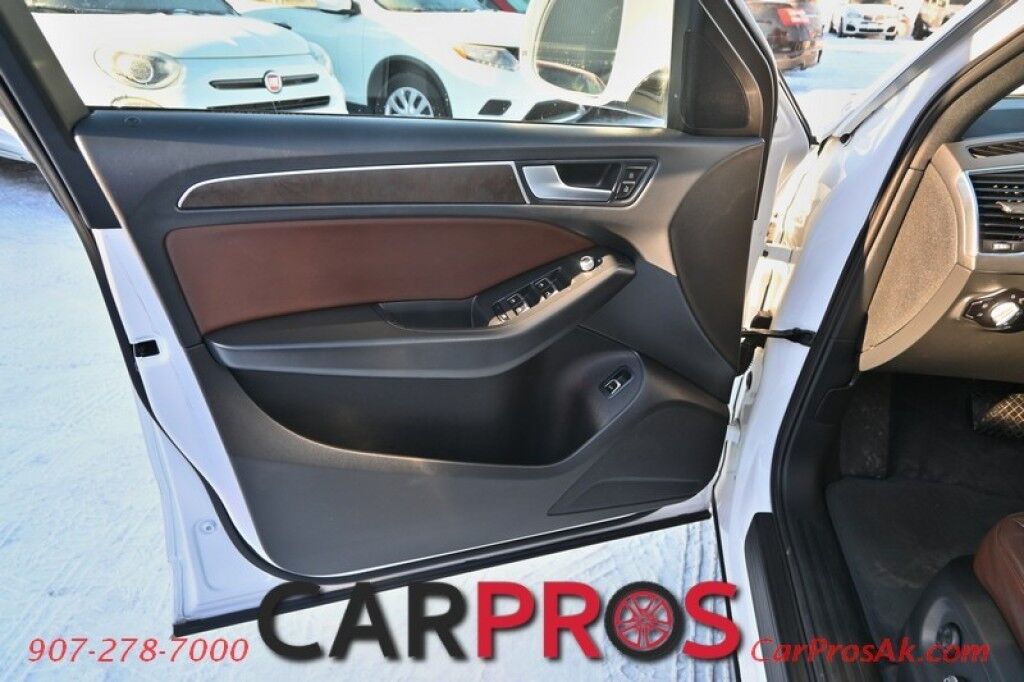 2017 Audi Q5 Quattro Premium - All Wheel Drive - Front Power Leather Heated Seats - Keyless Entry w/ Push To Start - Fog Lights - Navigation & Convenience Pkg - Bluetooth - Backup Camera - Universal Garage Opener - Panoramic Moonroof - 1 Owner Anchorage AK