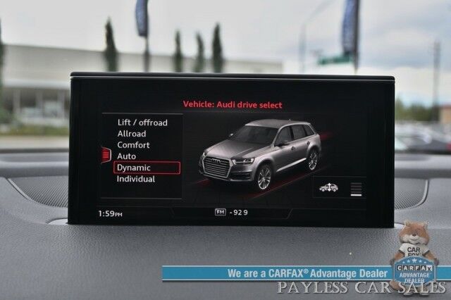 2017 Audi Q7 Prestige / S-Line / AWD / Heated & Cooled Leather Seats / Heated Steering Wheel / Navigation / Sunroof / Bang & Olufsen / HUD / 3rd Row / Seats 7 / Adaptive Cruise / Blind Spot Alert / Keyless Entry & Start / 1-Owner Anchorage AK