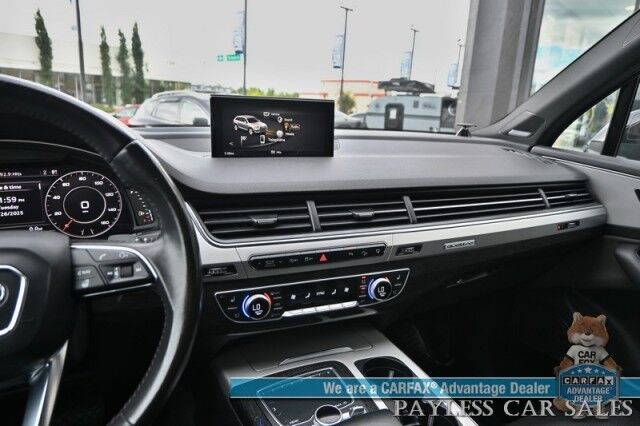 2017 Audi Q7 Prestige / S-Line / AWD / Heated & Cooled Leather Seats / Heated Steering Wheel / Navigation / Sunroof / Bang & Olufsen / HUD / 3rd Row / Seats 7 / Adaptive Cruise / Blind Spot Alert / Keyless Entry & Start / 1-Owner Anchorage AK