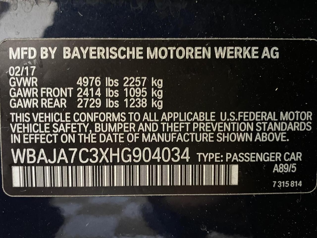 2017 BMW 5 Series 530i xDrive Richmond Hill NY