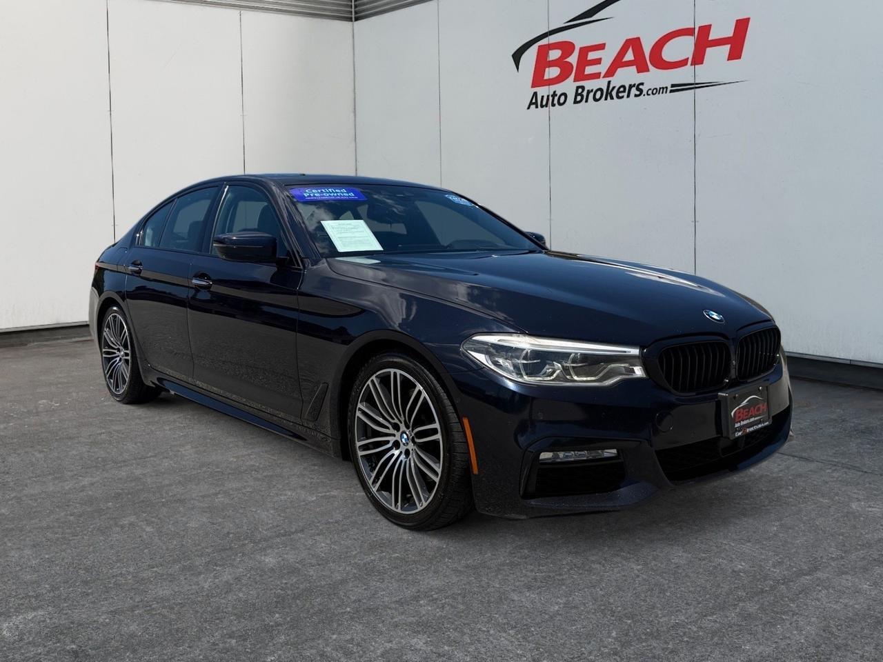 2017 BMW 5 Series 540i xDrive, HEATED SEATS, SUNROOF, BLUETOOTH, POWER/HEATED MIRRORS, POWER FOLDING MIRRORS, REMOTE KEYLESS ENTRY, NAVIGATION, BACKUP CAMERA, MAKE THIS BMW YOURS TODAY!