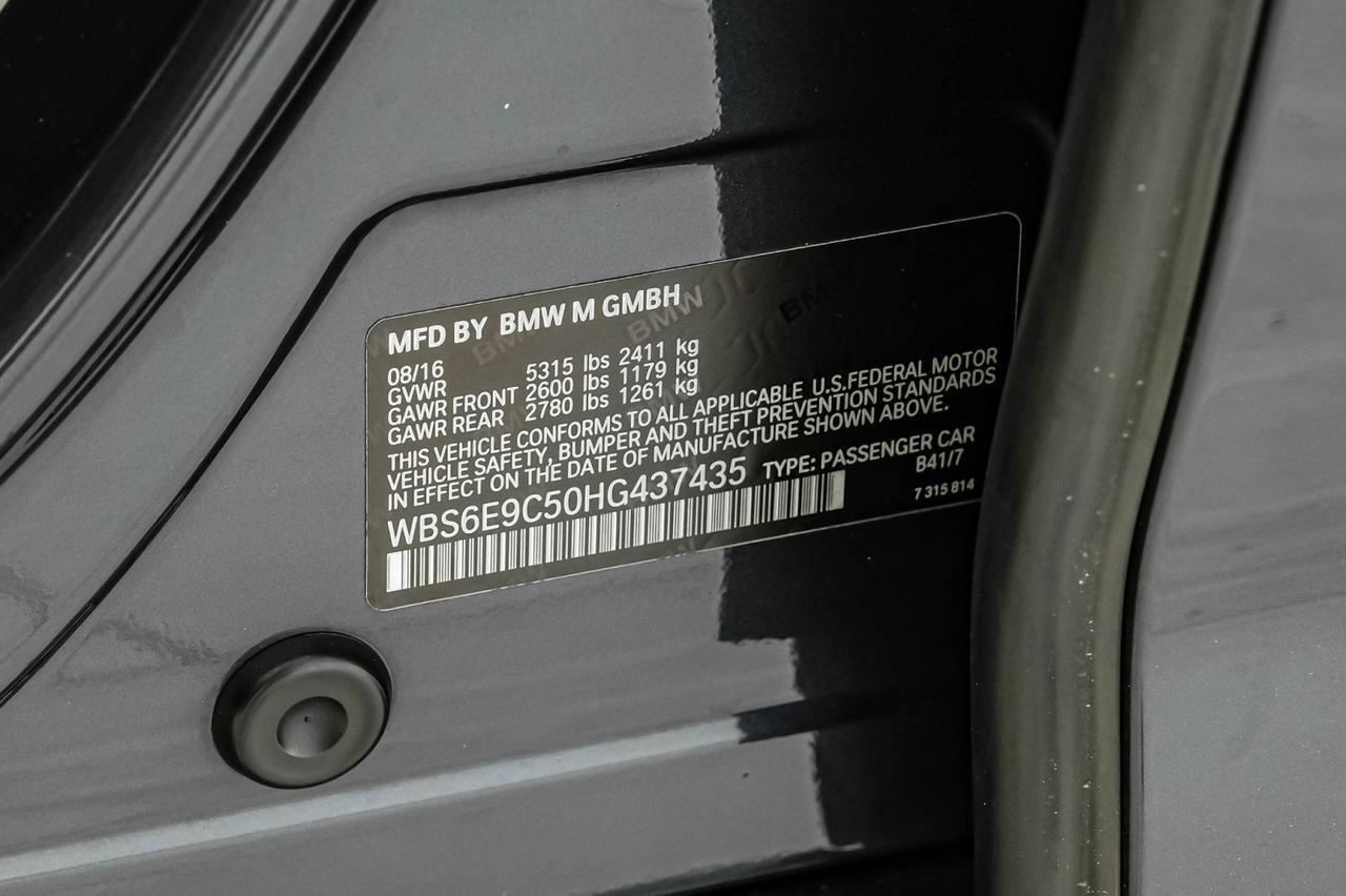 2017 BMW M6 Gran Coupe DRIVER ASSIST PLUS EXECUTIVE PKG HEADUP DISPLAY BLIND SPOT ASSIS Carrollton TX