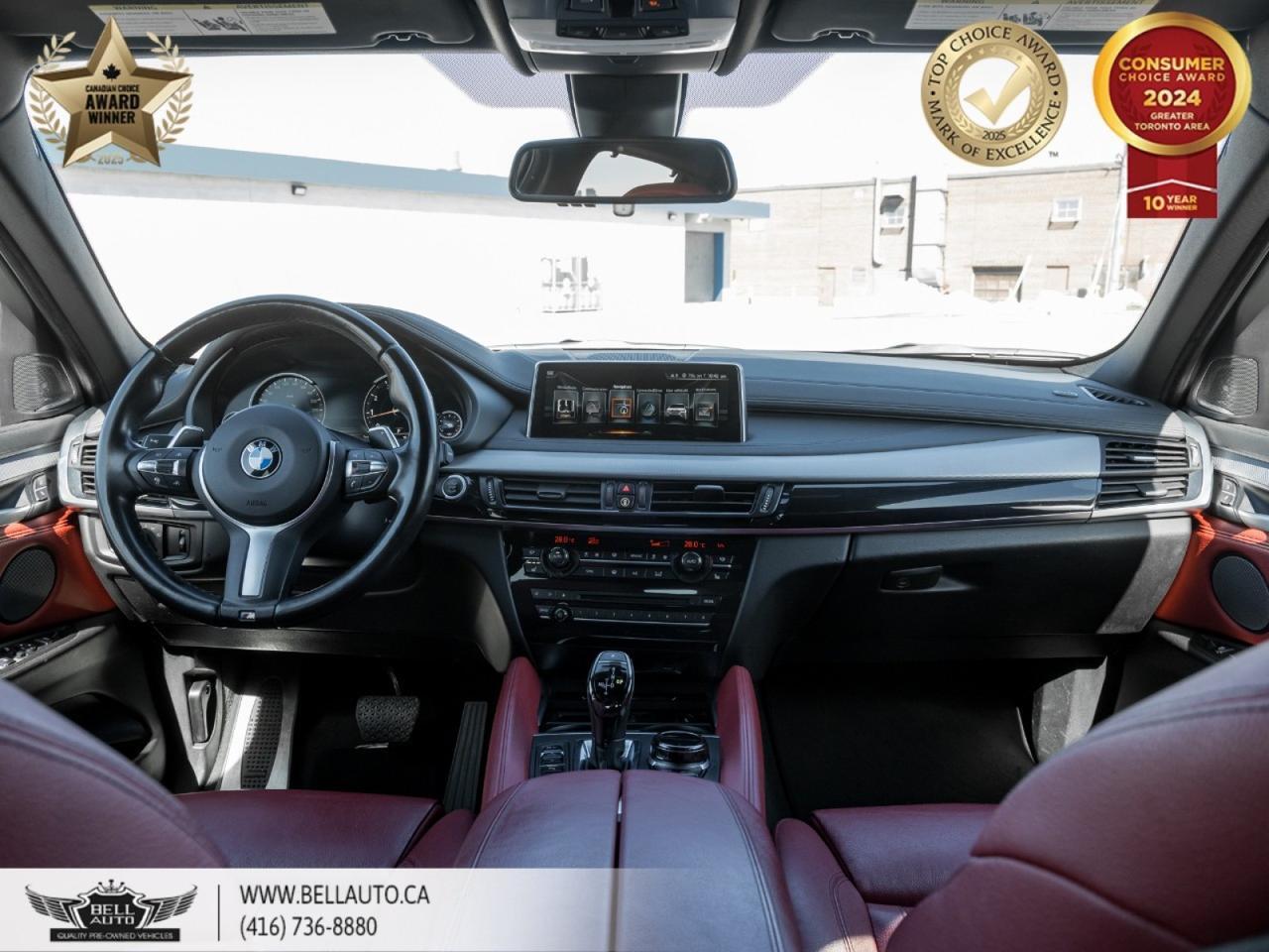 2017 BMW X6 xDrive50i, M-SPORTPKG, REDLTHR, NAVI, B.CAM, PANO, HARMAN, NOACCIDENT Toronto ON