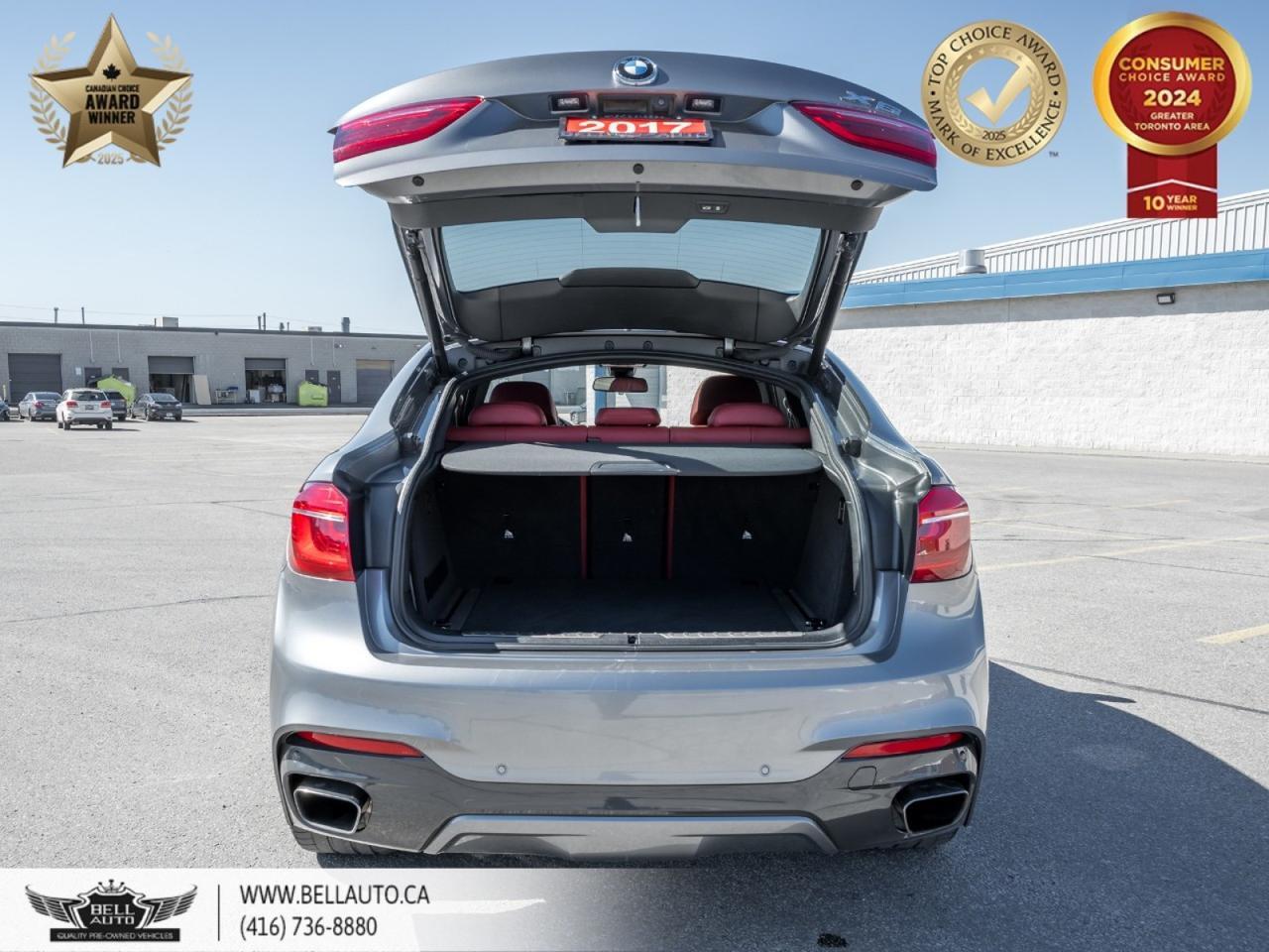 2017 BMW X6 xDrive50i, M-SPORTPKG, REDLTHR, NAVI, B.CAM, PANO, HARMAN, NOACCIDENT Toronto ON