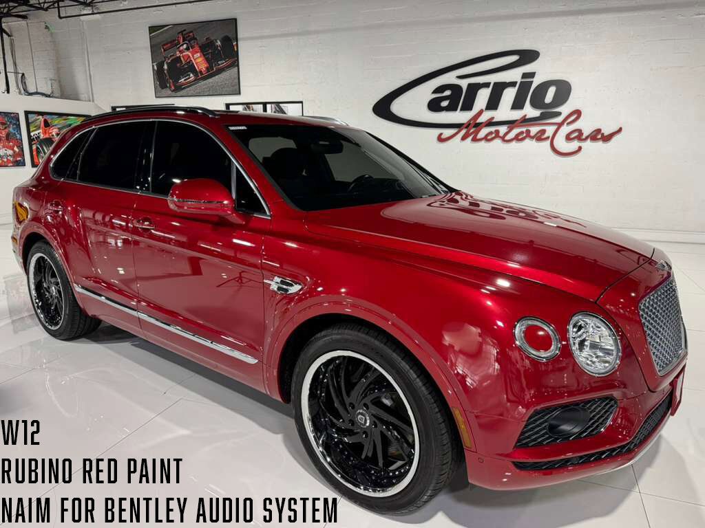2017 Bentley Bentayga W12 Rubino Red paint, Naim for Bentley audio system AND MUCH MUCH MORE!! Fort Lauderdale FL
