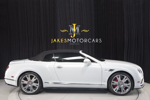 2017 Bentley Continental GTC V8 S Convertible ($254,895 MSRP) *MULLINER DRIVING SPEC* *ICE ON HOTSPUR RED* *ONLY 10,000 MILES* *1-OWNER SINCE NEW* San Diego CA