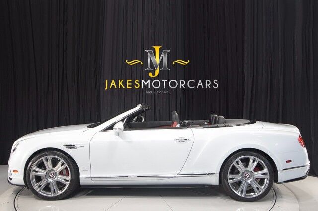 2017 Bentley Continental GTC V8 S Convertible ($254,895 MSRP) *MULLINER DRIVING SPEC* *ICE ON HOTSPUR RED* *ONLY 10,000 MILES* *1-OWNER SINCE NEW* San Diego CA