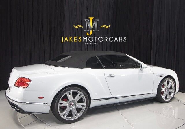 2017 Bentley Continental GTC V8 S Convertible ($254,895 MSRP) *MULLINER DRIVING SPEC* *ICE ON HOTSPUR RED* *ONLY 10,000 MILES* *1-OWNER SINCE NEW* San Diego CA