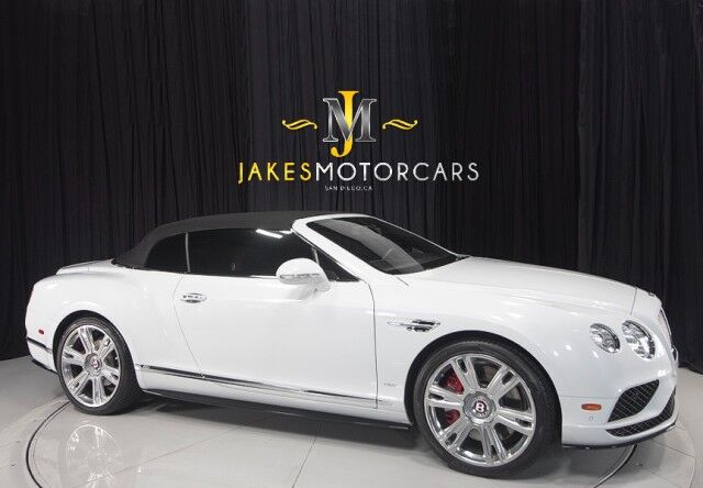 2017 Bentley Continental GTC V8 S Convertible ($254,895 MSRP) *MULLINER DRIVING SPEC* *ICE ON HOTSPUR RED* *ONLY 10,000 MILES* *1-OWNER SINCE NEW* San Diego CA