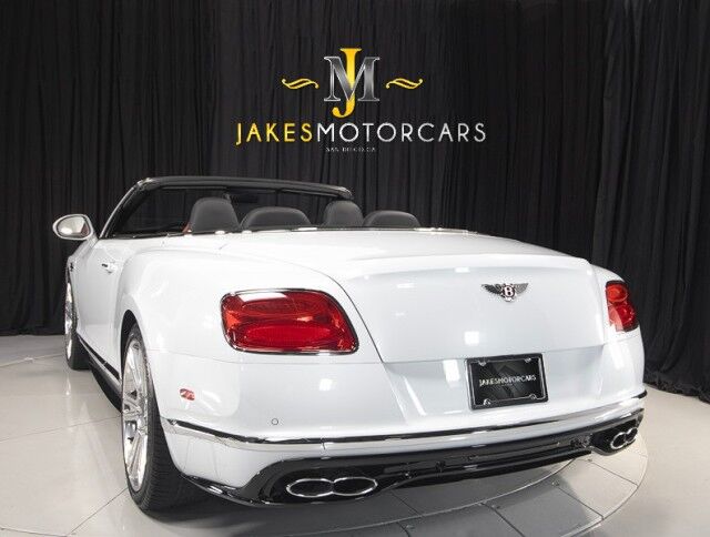 2017 Bentley Continental GTC V8 S Convertible ($254,895 MSRP) *MULLINER DRIVING SPEC* *ICE ON HOTSPUR RED* *ONLY 10,000 MILES* *1-OWNER SINCE NEW* San Diego CA