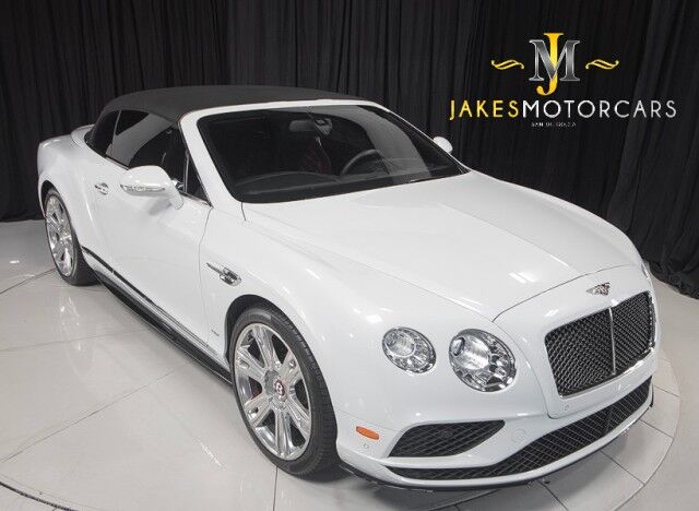 2017 Bentley Continental GTC V8 S Convertible ($254,895 MSRP) *MULLINER DRIVING SPEC* *ICE ON HOTSPUR RED* *ONLY 10,000 MILES* *1-OWNER SINCE NEW* San Diego CA