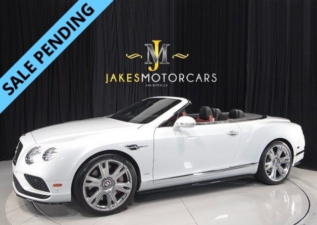 2017 Bentley Continental GTC V8 S Convertible ($254,895 MSRP) *MULLINER DRIVING SPEC* *ICE ON HOTSPUR RED* *ONLY 10,000 MILES* *1-OWNER SINCE NEW*