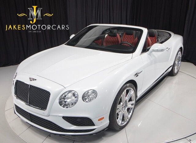 2017 Bentley Continental GTC V8 S Convertible ($254,895 MSRP) *MULLINER DRIVING SPEC* *ICE ON HOTSPUR RED* *ONLY 10,000 MILES* *1-OWNER SINCE NEW* San Diego CA