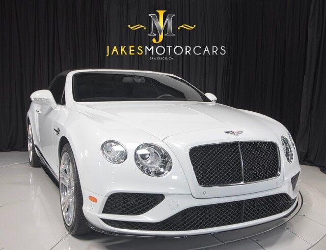 2017 Bentley Continental GTC V8 S Convertible ($254,895 MSRP) *MULLINER DRIVING SPEC* *ICE ON HOTSPUR RED* *ONLY 10,000 MILES* *1-OWNER SINCE NEW* San Diego CA
