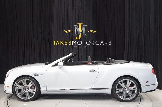 2017 Bentley Continental GTC V8 S Convertible ($254,895 MSRP) *MULLINER DRIVING SPEC* *ICE ON HOTSPUR RED* *ONLY 10,000 MILES* San Diego CA
