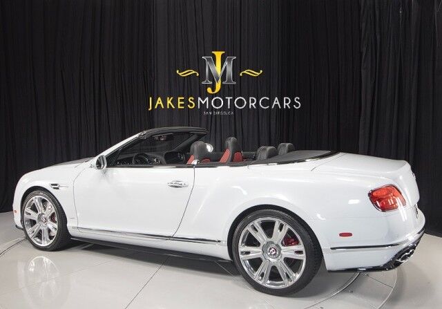 2017 Bentley Continental GTC V8 S Convertible ($254,895 MSRP) *MULLINER DRIVING SPEC* *ICE ON HOTSPUR RED* *ONLY 10,000 MILES* San Diego CA