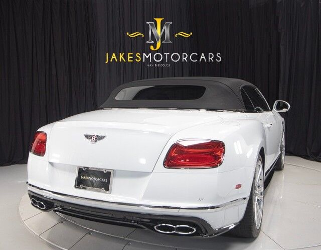 2017 Bentley Continental GTC V8 S Convertible ($254,895 MSRP) *MULLINER DRIVING SPEC* *ICE ON HOTSPUR RED* *ONLY 10,000 MILES* San Diego CA