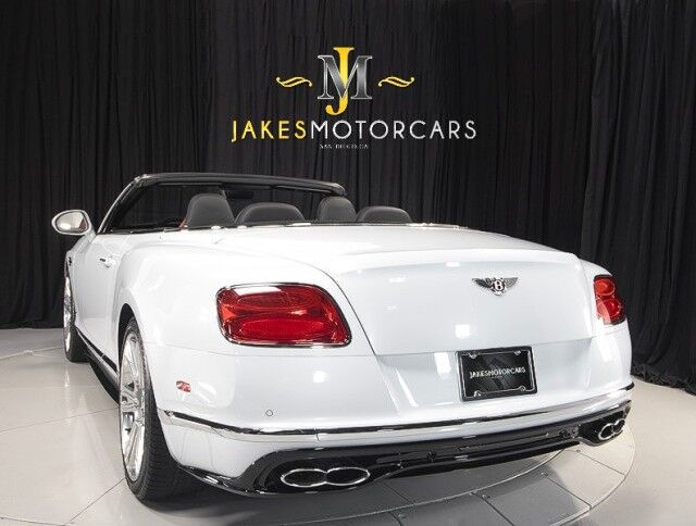 2017 Bentley Continental GTC V8 S Convertible ($254,895 MSRP) *MULLINER DRIVING SPEC* *ICE ON HOTSPUR RED* *ONLY 10,000 MILES* San Diego CA