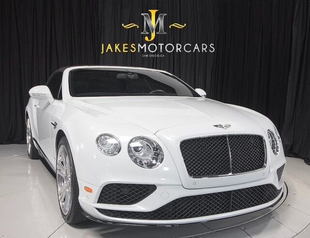 2017 Bentley Continental GTC V8 S Convertible ($254,895 MSRP) *MULLINER DRIVING SPEC* *ICE ON HOTSPUR RED* *ONLY 10,000 MILES* San Diego CA