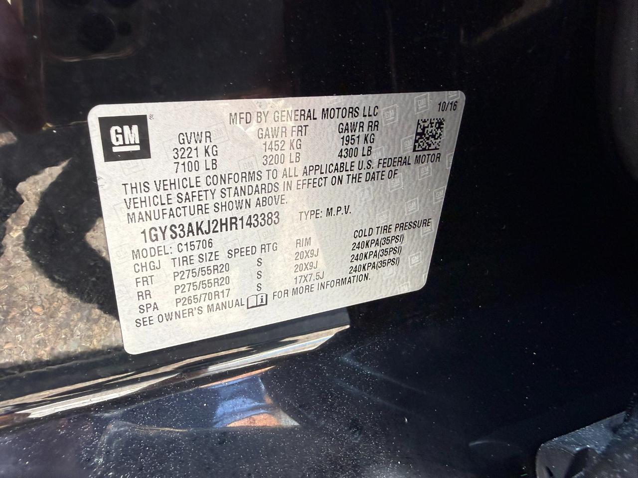 2017 Cadillac Escalade 2WD 4dr Jacksonville FL