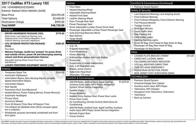 2017 Cadillac XT5 Luxury Raleigh NC