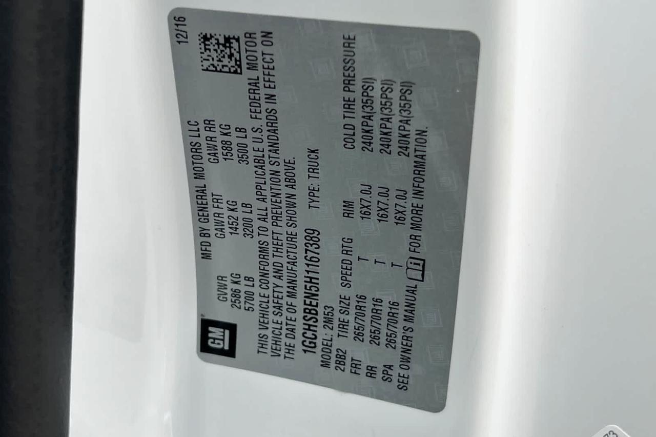 2017 Chevrolet Colorado 2WD WT Roseville CA